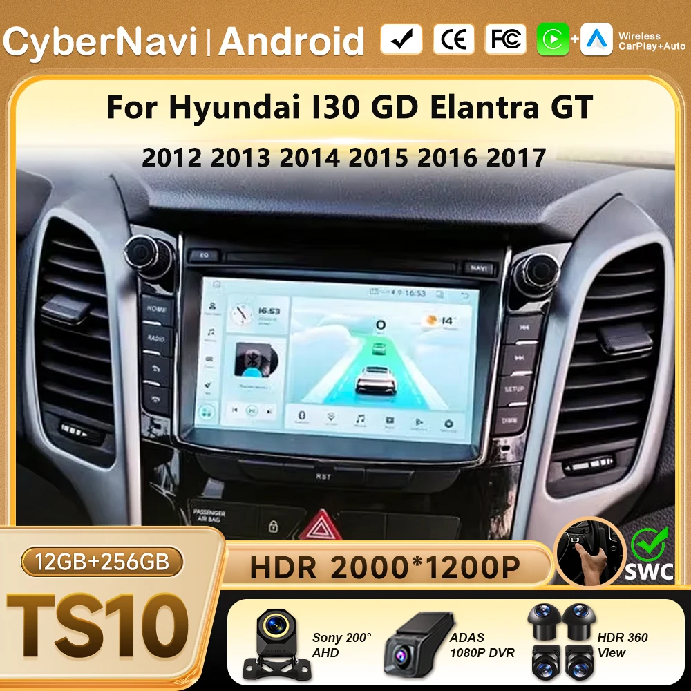 Android 16 Auto Radio For Hyundai I30 GD Elantra GT 2012 2013 2014 2015 2016 2017 Car Multimedia Video Player GPS Navigation BT
Android 16 Auto Radio For Hyundai I30 GD Elantra GT 2012 2013 2014 2015 2016 2017 Car Multimedia Video Player GPS Navigation BT