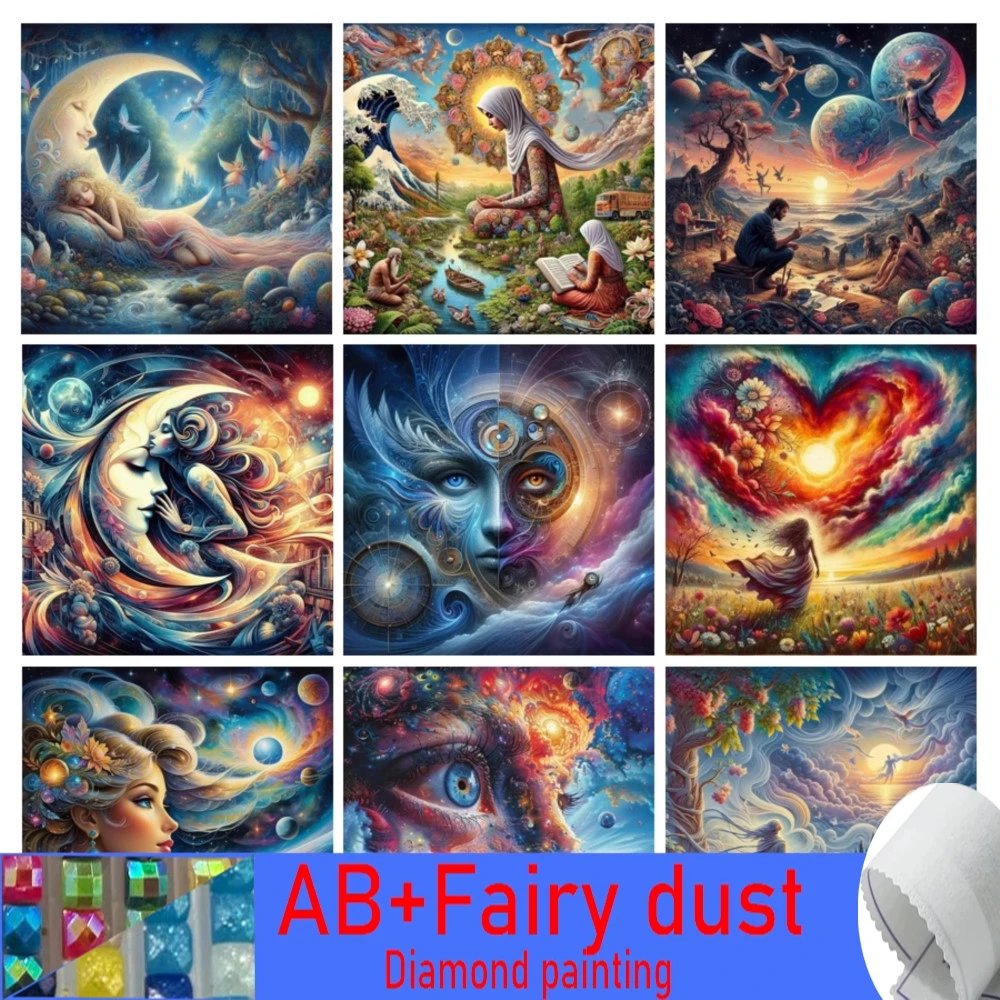 120 цветов AB сказочная пыль алмазная живопись новая маска женщина DIY абстрактное искусство мозаика вышивка фэнтезийный пейзаж картина Настенный декор
120 цветов AB сказочная пыль алмазная живопись новая маска женщина DIY абстрактное искусство мозаика вышивка фэнтезийный пейзаж картина Настенный декор