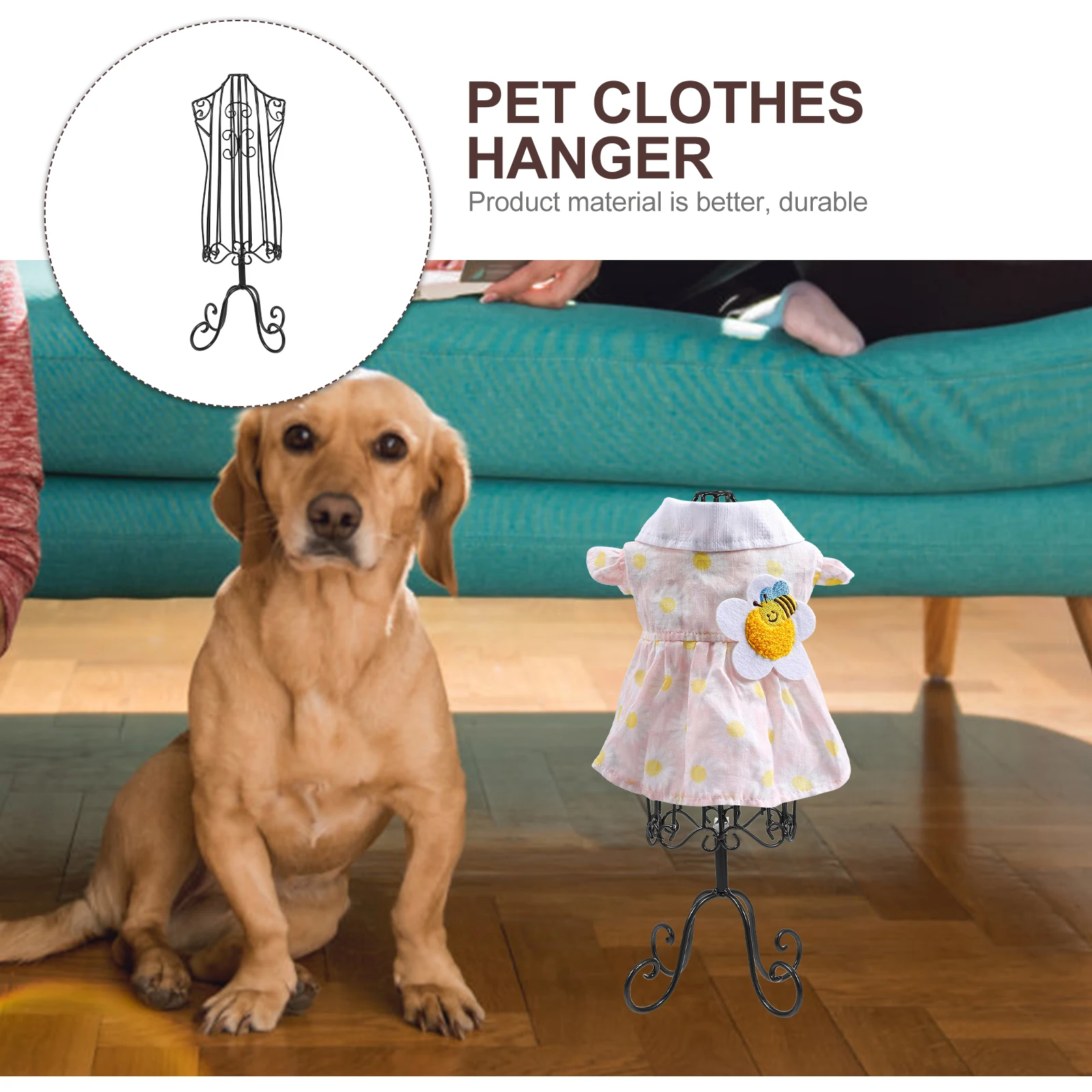 Pet Clothes Display Rack Metal Dog Stand Organizer Small Hangers Puppy Coat Mannequin
Pet Clothes Display Rack Metal Dog Stand Organizer Small Hangers Puppy Coat Mannequin