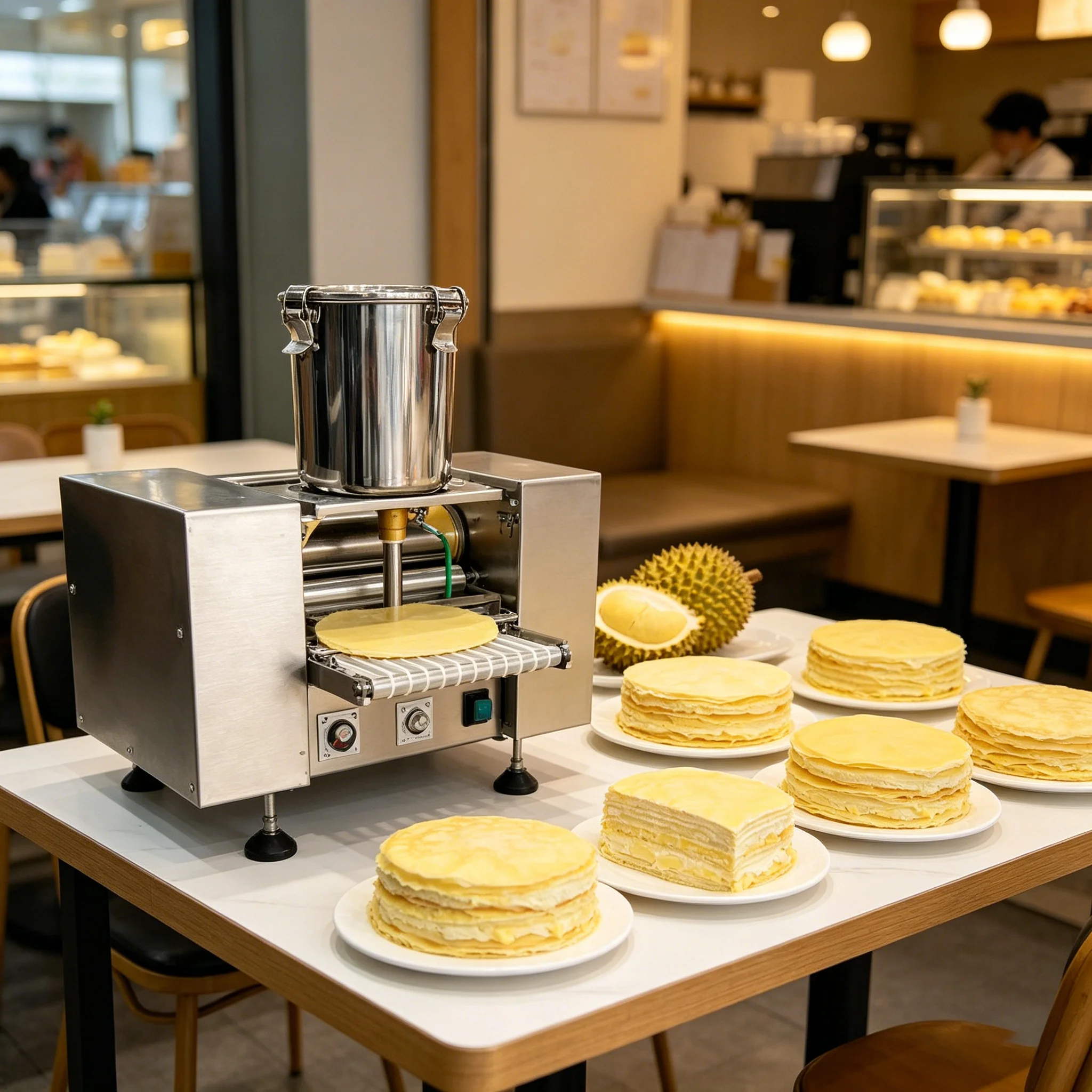 Automatic lasagna cake machine, electric pancake machine, baking machine, catering equipment
Automatic lasagna cake machine, electric pancake machine, baking machine, catering equipment