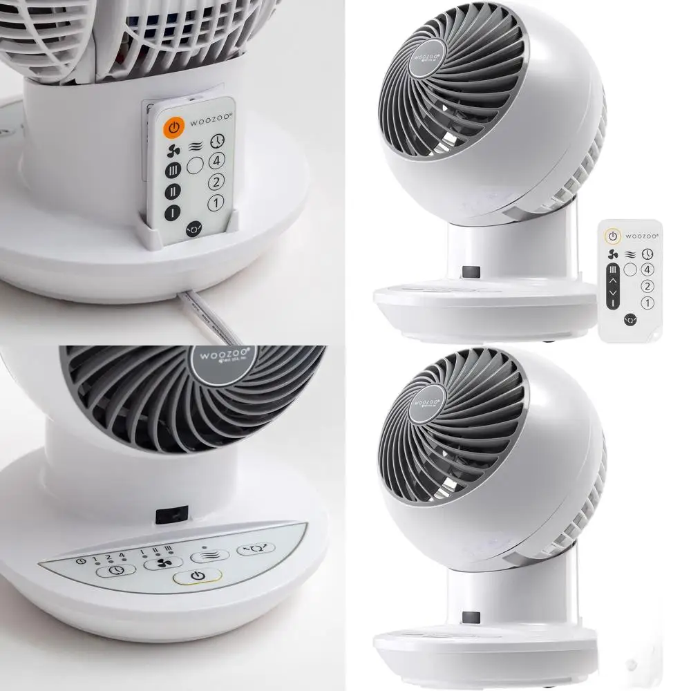 Вентилятор-циркулятор воздуха с пультом ДУ, функцией осцилляции, 3 скоростями, максимальным потоком воздуха 52, регулируемый, тихий, идеально подходит для небольших комнат или спален, белый.
Вентилятор-циркулятор воздуха с пультом ДУ, функцией осцилляции, 3 скоростями, максимальным потоком воздуха 52, регулируемый, тихий, идеально подходит для небольших комнат или спален, белый.