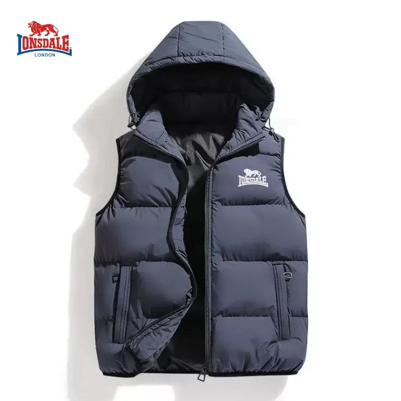 Autumn and winter men's high-quality embroidered logo cotton hooded vest new fashionable casual warm vest jacket
Autumn and winter men's high-quality embroidered logo cotton hooded vest new fashionable casual warm vest jacket