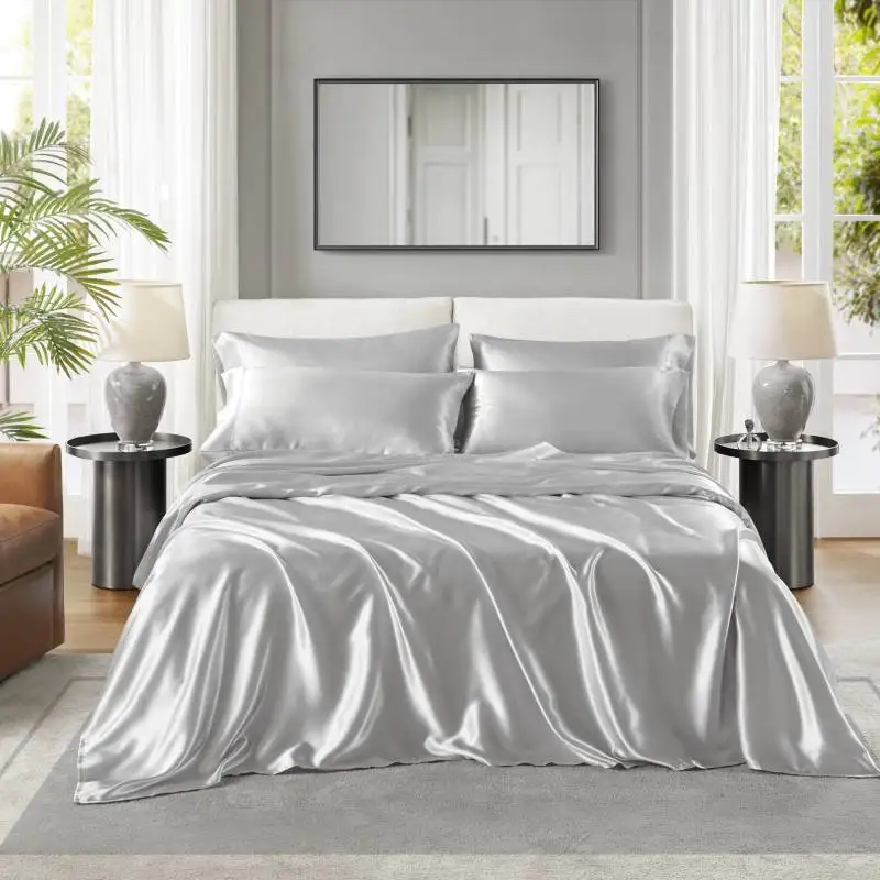 4 PCS Twin Luxury Sheet Set Light Grey
4 PCS Twin Luxury Sheet Set Light Grey