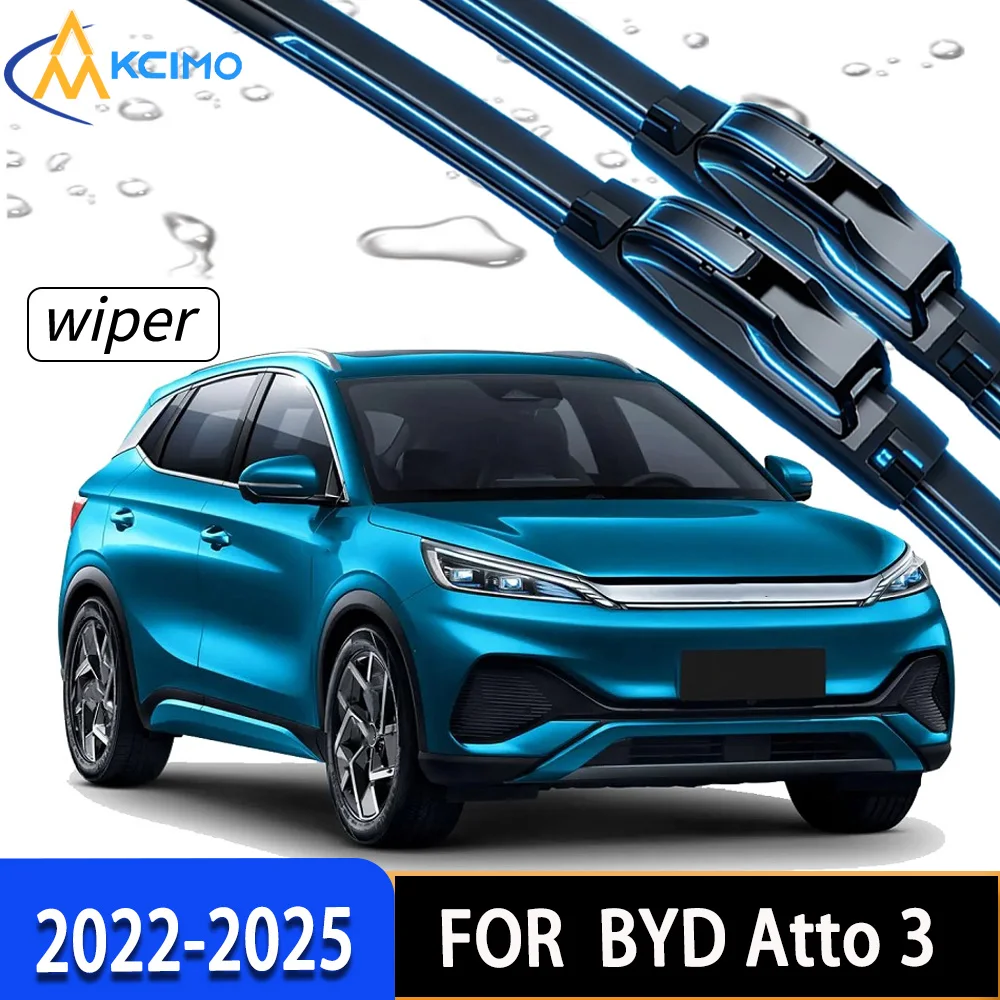 KCIMO 2Pcs Front Wiper Blades Compatible with BYD Atto 3 2022-2025, Durable Rubber Ensures Clear Sight & Safe Driving
KCIMO 2Pcs Front Wiper Blades Compatible with BYD Atto 3 2022-2025, Durable Rubber Ensures Clear Sight & Safe Driving