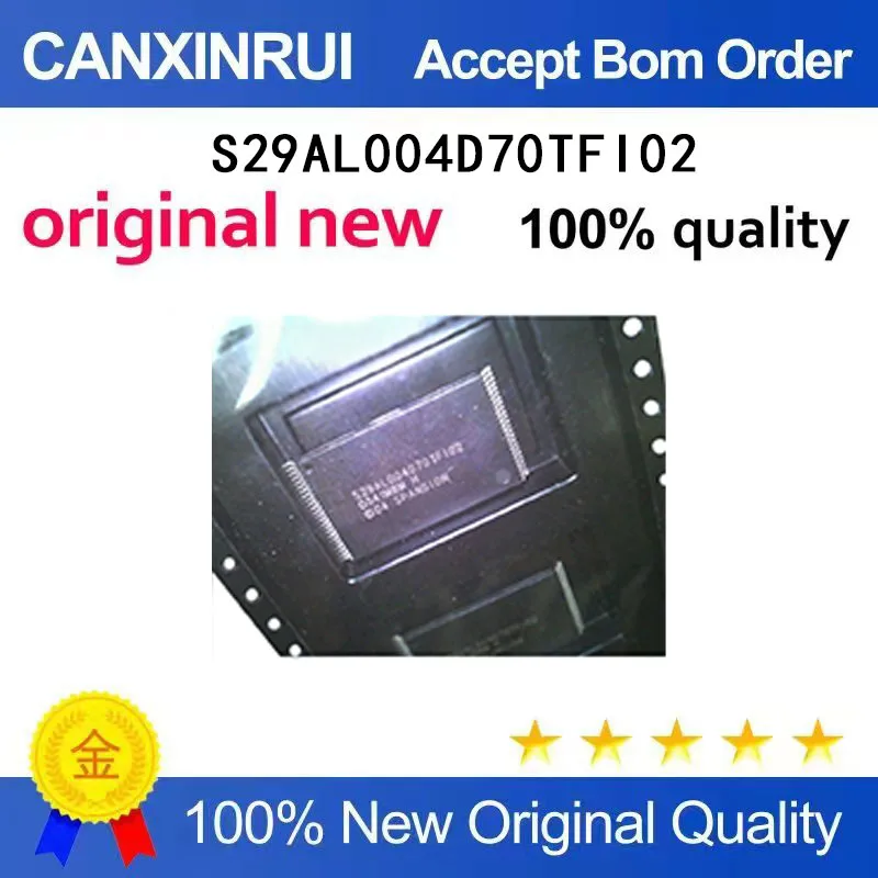 (5-100 Pieces) Memory chip S29AL004D70TFI02 SPANSION TSOP48 S29AL004D70TF102
(5-100 Pieces) Memory chip S29AL004D70TFI02 SPANSION TSOP48 S29AL004D70TF102