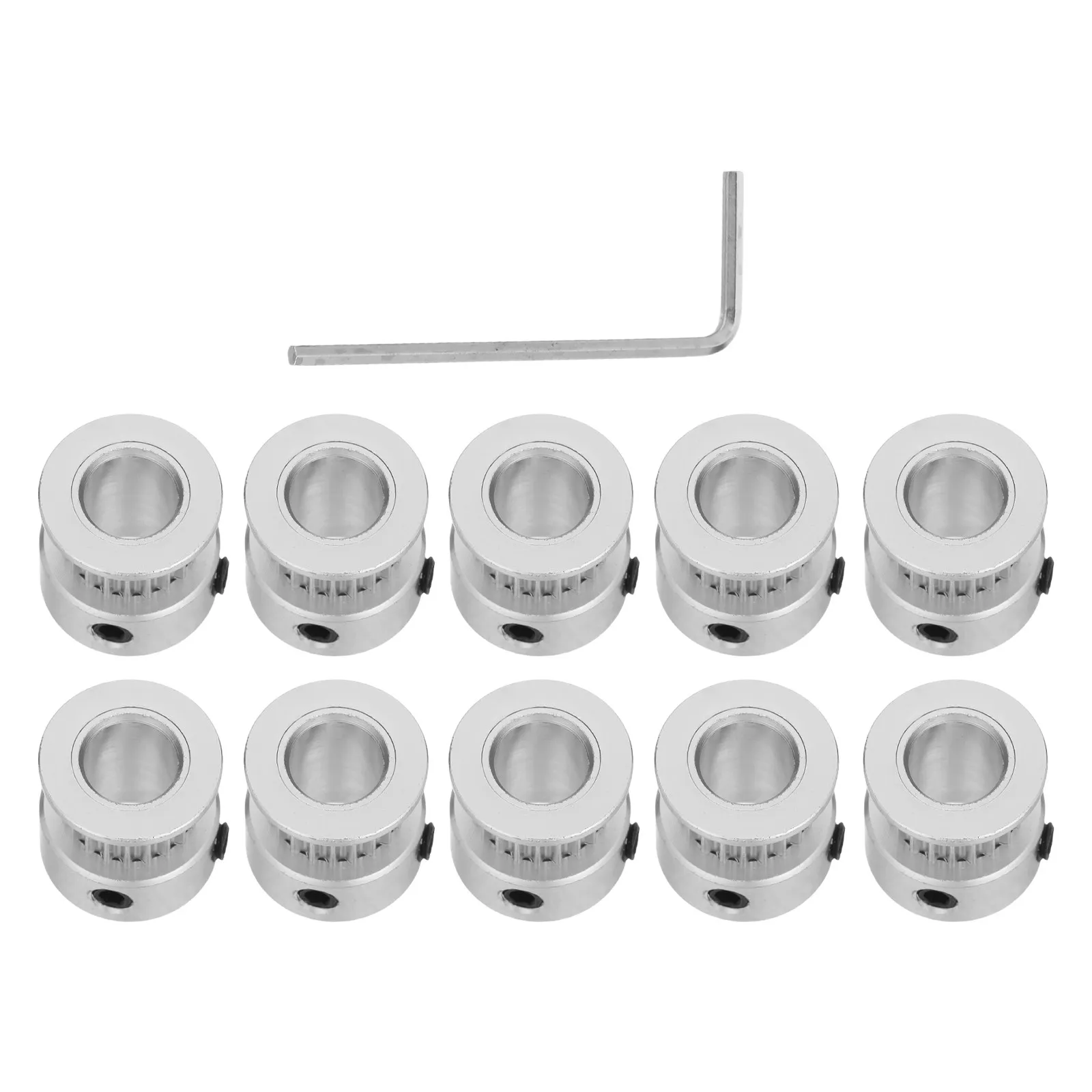 10Pcs 20T Aluminum Timing Pulley Synchronous Gear Wheel 8Mm Bore for 3D Printer Parts Belt Pulley Kit 3D Printer Repair Supplies
10Pcs 20T Aluminum Timing Pulley Synchronous Gear Wheel 8Mm Bore for 3D Printer Parts Belt Pulley Kit 3D Printer Repair Supplies