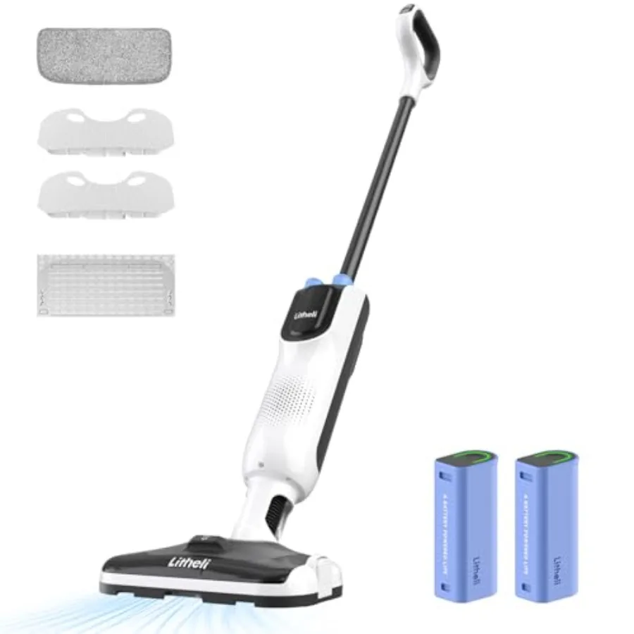 Cordless Vacuum Mop Cleaner 2-in-1 Hard Floor Stick Vacuum Wet Dry Mop 2 Disposable Dust Boxes 14 Disposable Pads and 1 Washabl
Cordless Vacuum Mop Cleaner 2-in-1 Hard Floor Stick Vacuum Wet Dry Mop 2 Disposable Dust Boxes 14 Disposable Pads and 1 Washabl