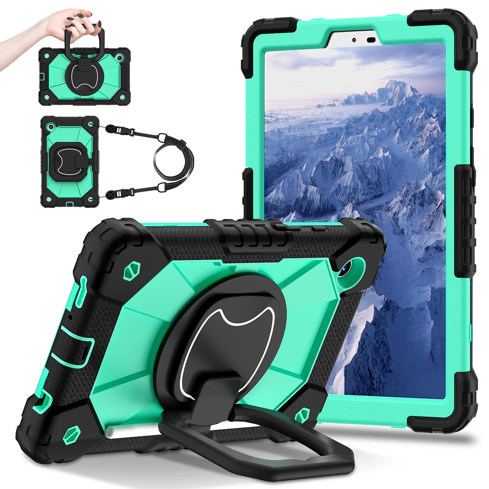 360 Rotating Armor Case With Shoulder Strap For Samsung Galaxy Tab A11 2025 A9 2023 8.7" SM-X133 X135 X110 X115 X117 Stand Cover
360 Rotating Armor Case With Shoulder Strap For Samsung Galaxy Tab A11 2025 A9 2023 8.7" SM-X133 X135 X110 X115 X117 Stand Cover
