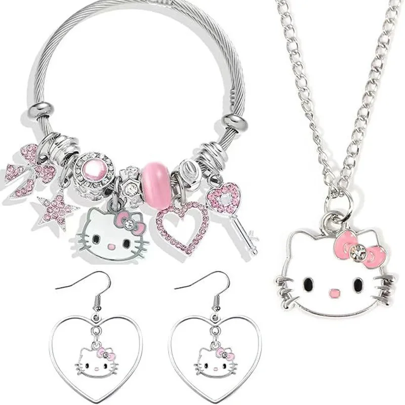 Новый модный браслет Sanrio Hello Kitty с кристаллами и бусинами, застежка из нержавеющей стали, стильный модный браслет, подарок на день рождения
Новый модный браслет Sanrio Hello Kitty с кристаллами и бусинами, застежка из нержавеющей стали, стильный модный браслет, подарок на день рождения