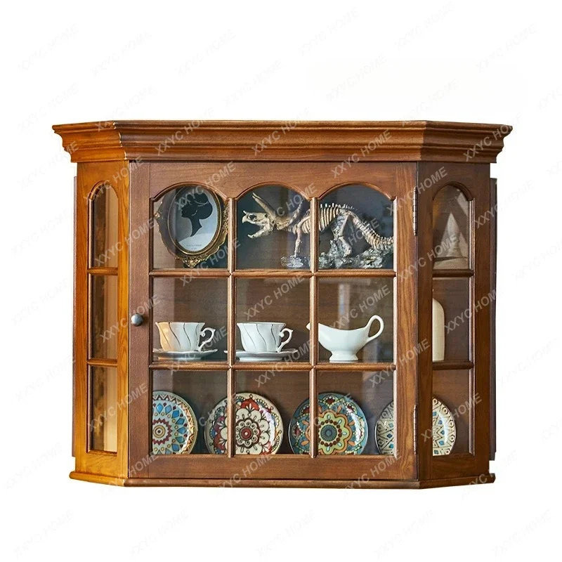 Modern simple household wall cabinet retro all solid wood cup holder medieval cup holder cabinet hanging cabinet
Modern simple household wall cabinet retro all solid wood cup holder medieval cup holder cabinet hanging cabinet