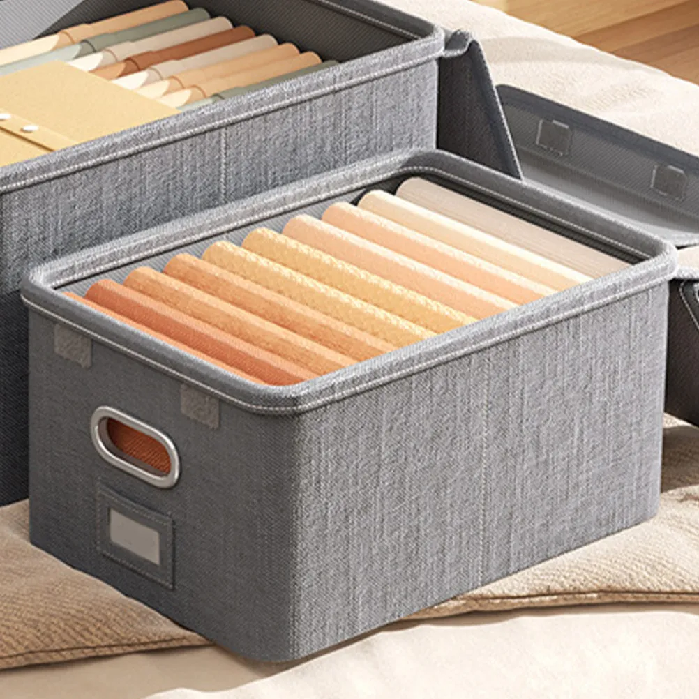 Large Capacity Fabric Storage Box Gray Foldable Clothes Organizer Storage Container Closet Organizer for Quilts Bedding Sheets
Large Capacity Fabric Storage Box Gray Foldable Clothes Organizer Storage Container Closet Organizer for Quilts Bedding Sheets