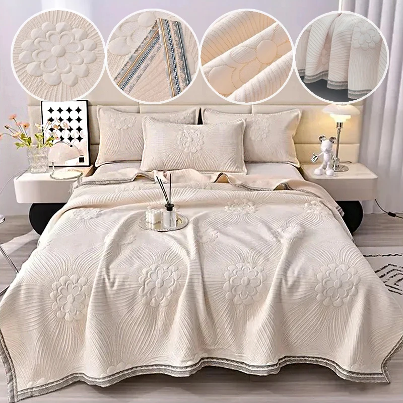 Lightweight Jacquard Knitted Quilt Argy Wormwood Summer Comforter Thin Bedding for Single Double Queen King Size Options Bedding
Lightweight Jacquard Knitted Quilt Argy Wormwood Summer Comforter Thin Bedding for Single Double Queen King Size Options Bedding