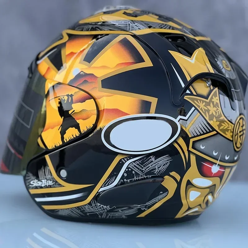 Ram3 Pedrosa Samurai Half Helmet Motorcycle Off-Road Summer Helmet Downhill Racing Mountain Cross Casco Capacete Men and Women
Ram3 Pedrosa Samurai Half Helmet Motorcycle Off-Road Summer Helmet Downhill Racing Mountain Cross Casco Capacete Men and Women