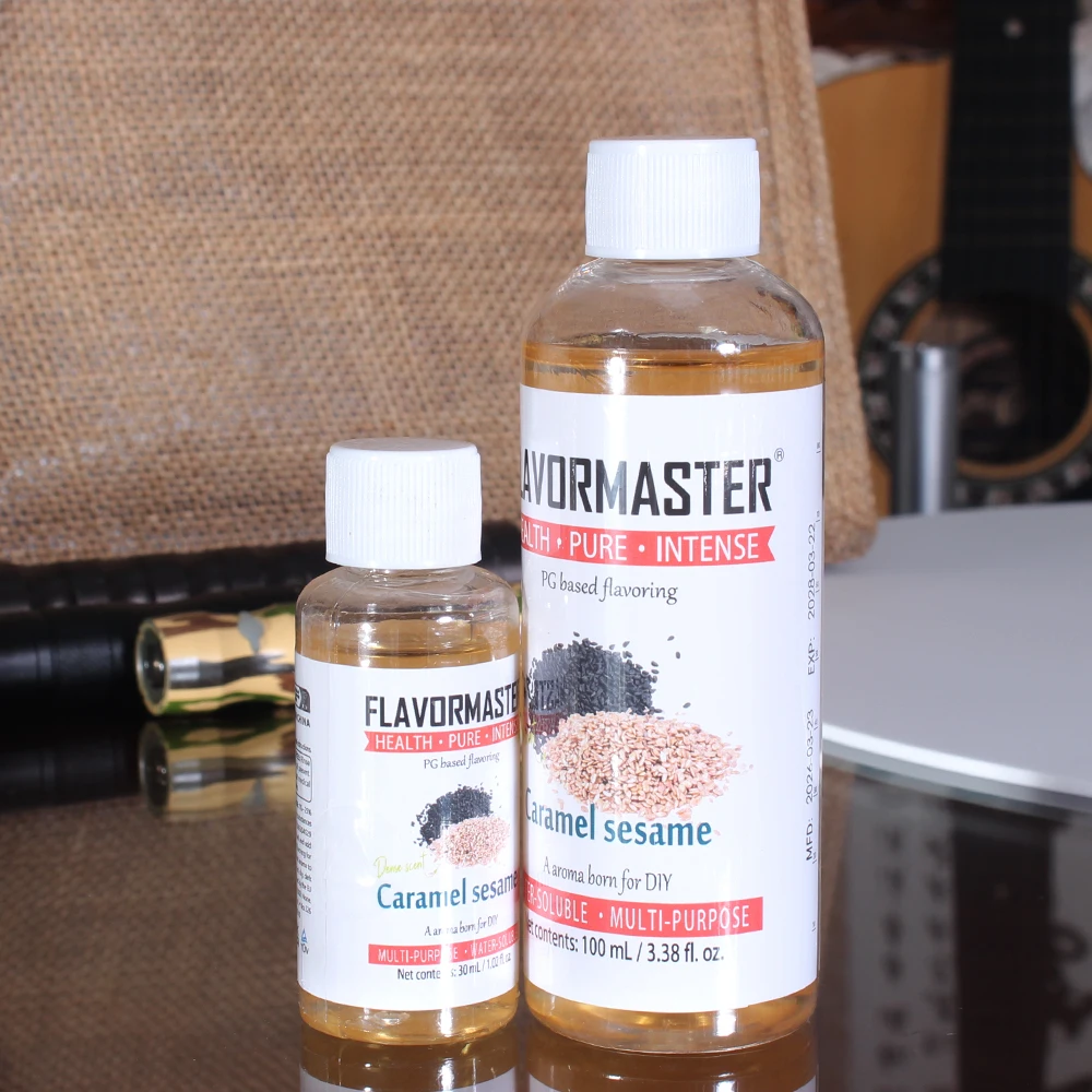 Water Soluble Caramel sesame Flavoring Concentrate, Nut burnt aroma TPD Certified NIC-Free Liquid for Making VP Juice
Water Soluble Caramel sesame Flavoring Concentrate, Nut burnt aroma TPD Certified NIC-Free Liquid for Making VP Juice