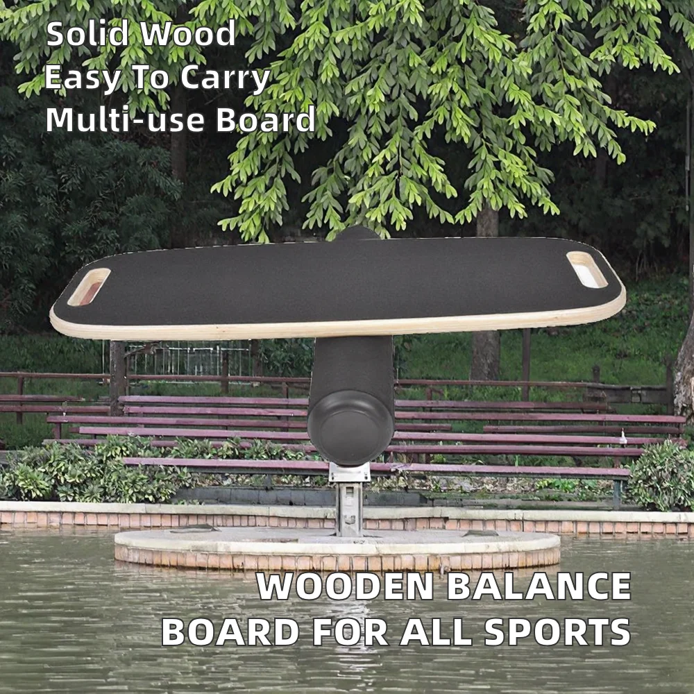 Wooden Fitness Balance Board Skateboard Surfing Skiing Snowboarding Training
Wooden Fitness Balance Board Skateboard Surfing Skiing Snowboarding Training