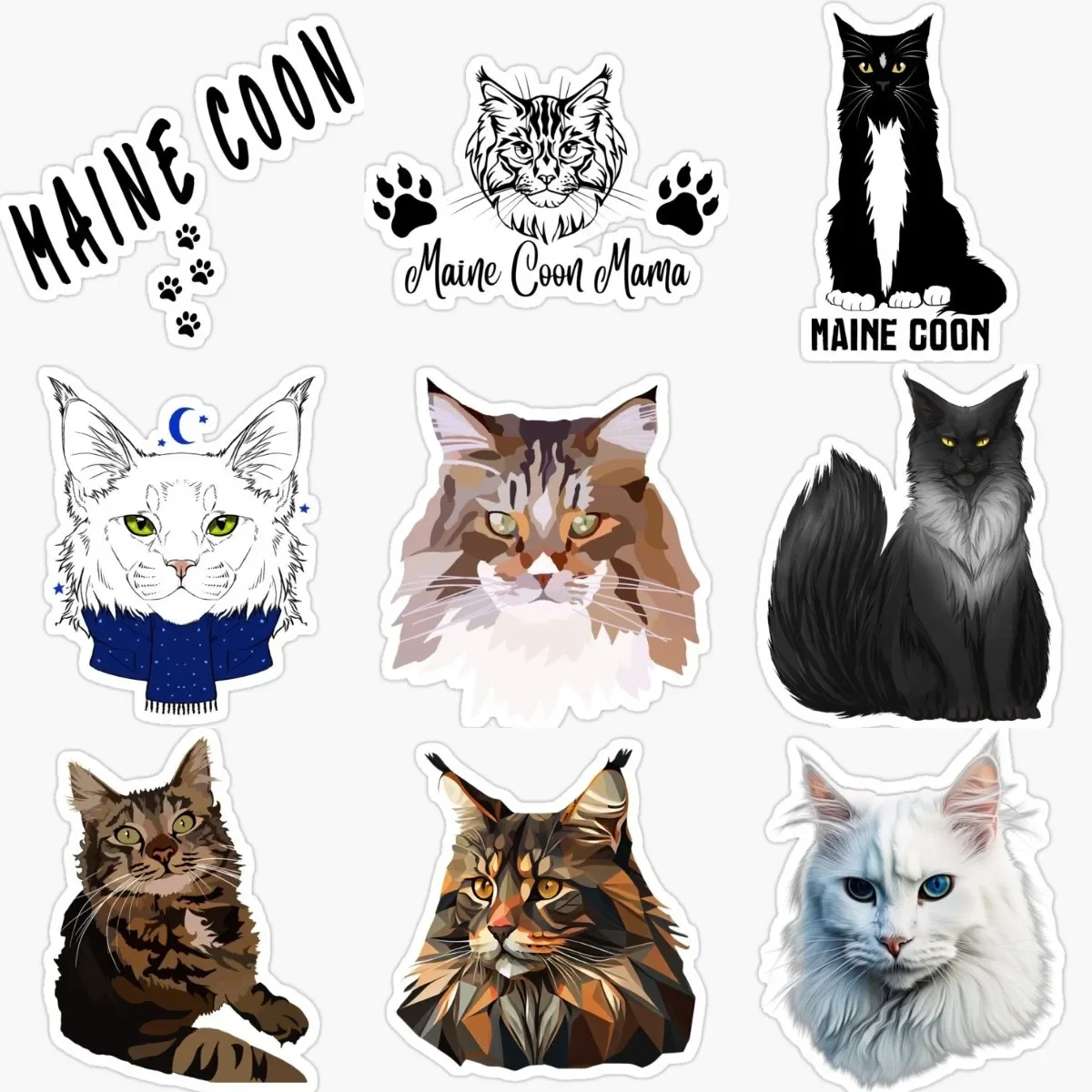 Maine Coon Cat Creative Stickers for Decorate Car Bicycle Wall Room Table Motorcycle Off-road Van Truck
Maine Coon Cat Creative Stickers for Decorate Car Bicycle Wall Room Table Motorcycle Off-road Van Truck