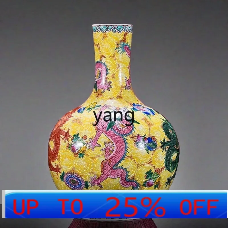 CX ceramics vase enamel color multicolored large living room decorative corner ornament 
CX ceramics vase enamel color multicolored large living room decorative corner ornament