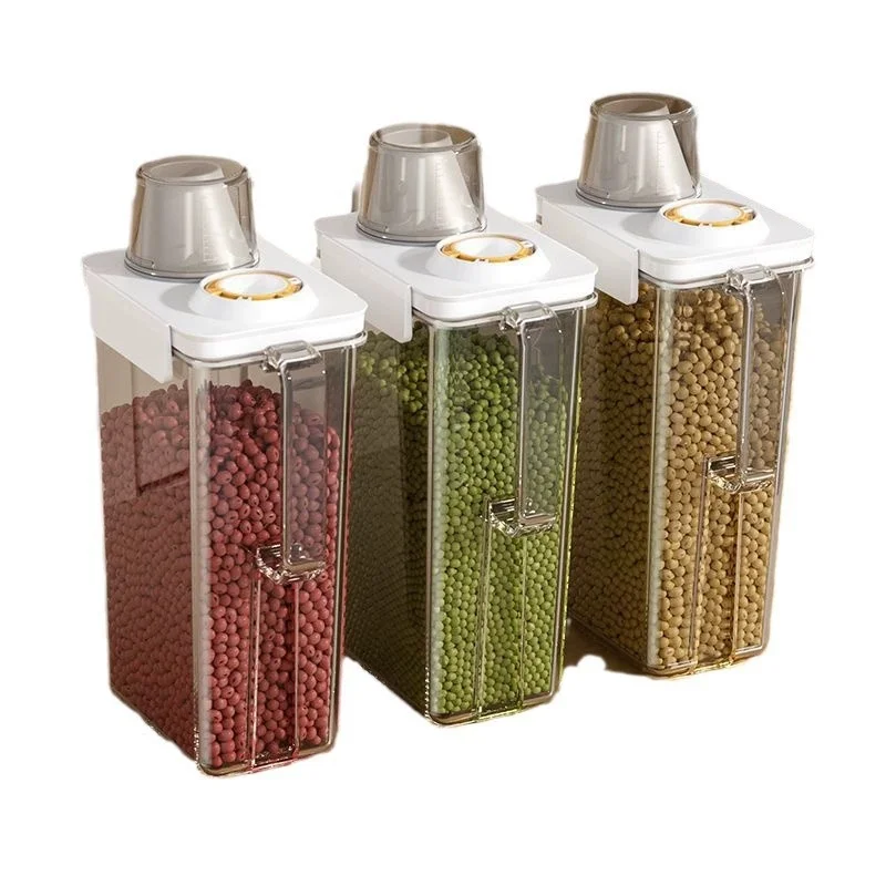 OWNSWING Kitchen Rice Storage Container Airtight Food Container with Measuring Cup BPA Free Plastic Cereal Box
OWNSWING Kitchen Rice Storage Container Airtight Food Container with Measuring Cup BPA Free Plastic Cereal Box