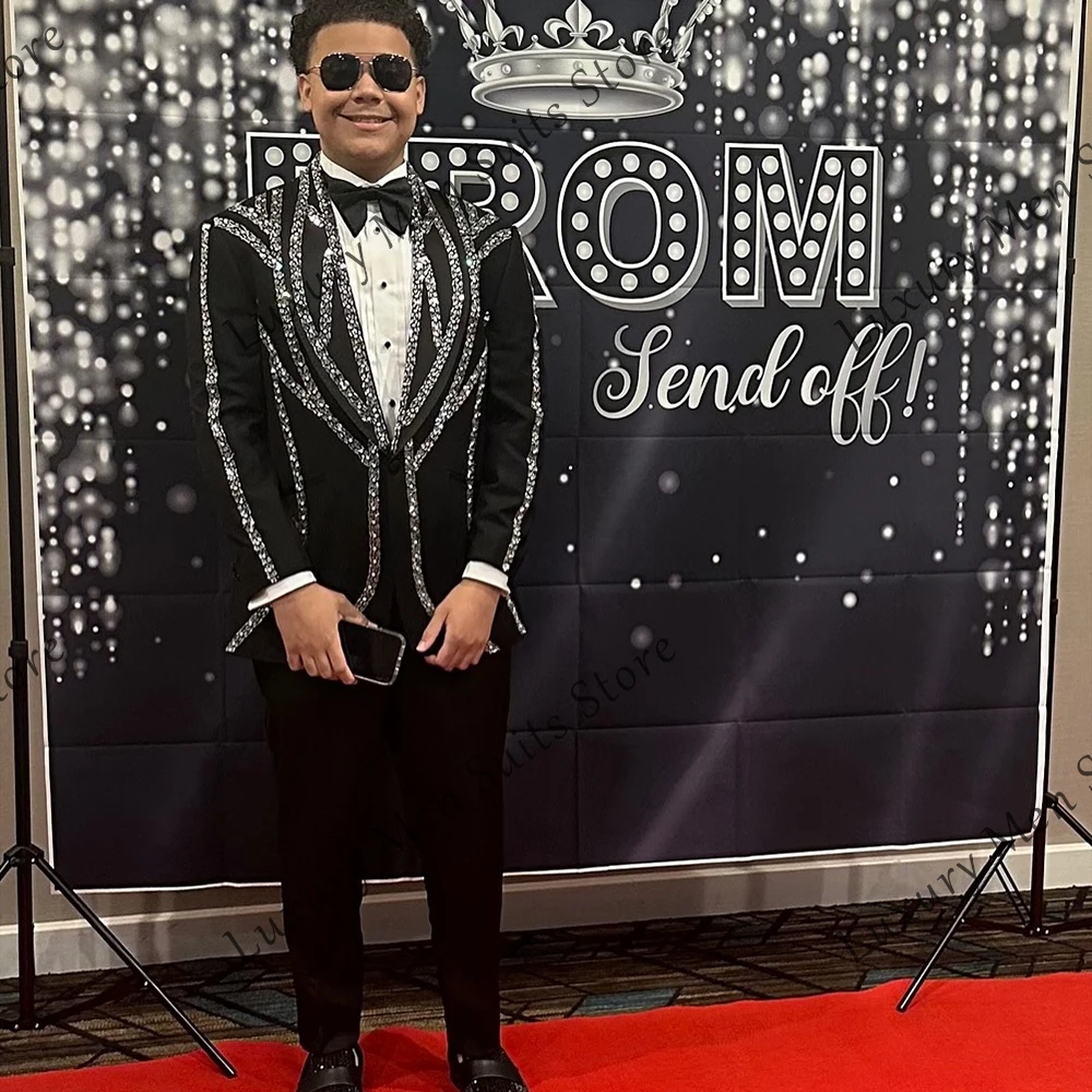 Sparkling Sequin Suits for Male 2 Pieces Single Breasted Tuxedos Evening Outfit 2025 Customized Blazer Pants costume homme luxe
Sparkling Sequin Suits for Male 2 Pieces Single Breasted Tuxedos Evening Outfit 2025 Customized Blazer Pants costume homme luxe