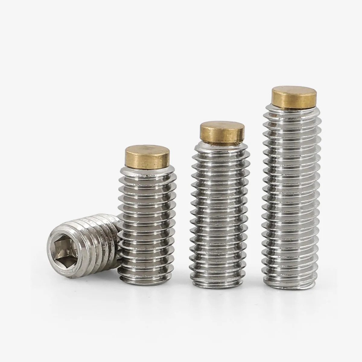 304 Stainless Steel/ Grade 12.9 Carbon Steel Hex Socket / Copper Machine Screw / Stop Screw With Copper M3-m12
304 Stainless Steel/ Grade 12.9 Carbon Steel Hex Socket / Copper Machine Screw / Stop Screw With Copper M3-m12