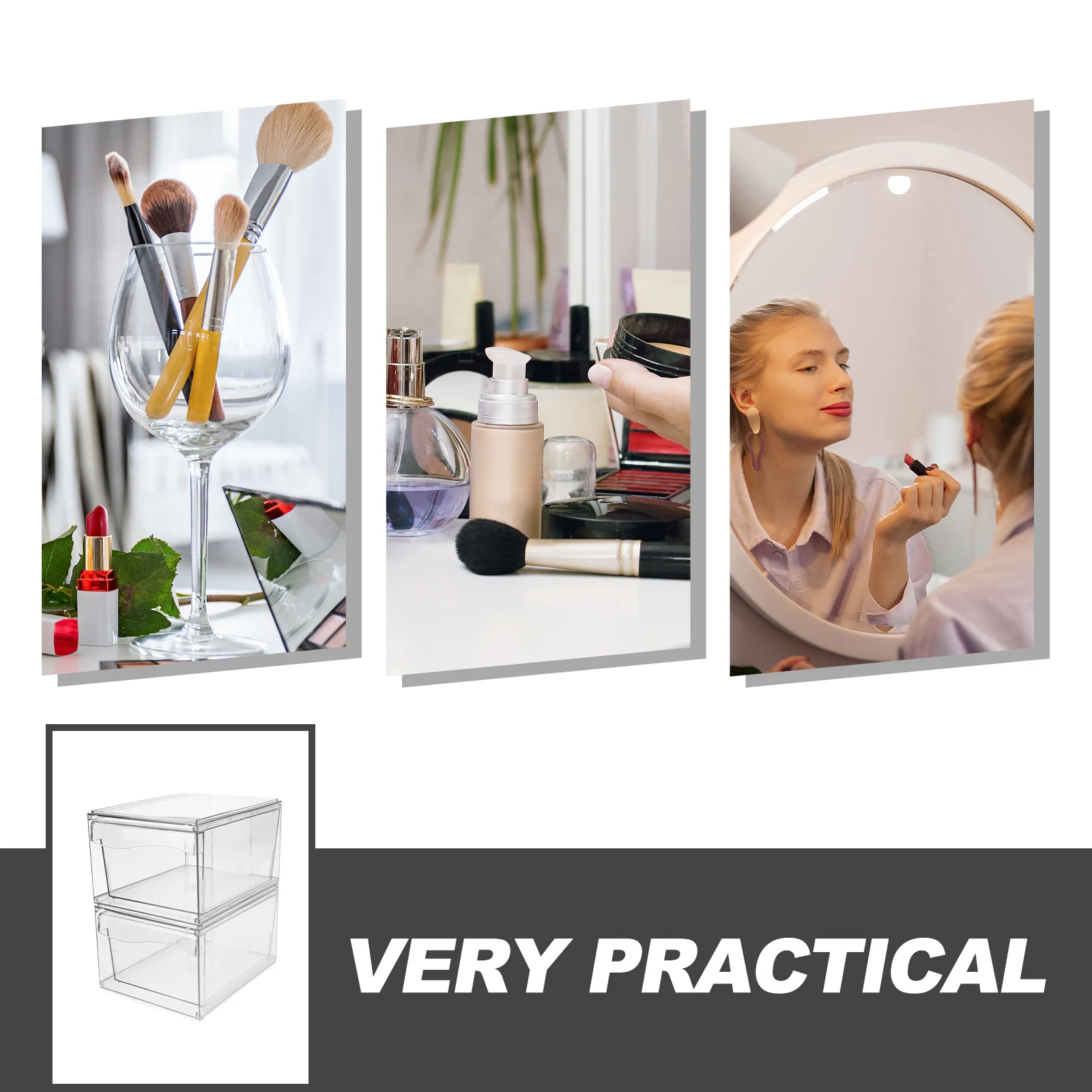 2Pcs Drawer Style Storage Box Acrylic Makeup Organizer Desktop Organizing Box Easy Access Drawer Type Organizer
2Pcs Drawer Style Storage Box Acrylic Makeup Organizer Desktop Organizing Box Easy Access Drawer Type Organizer