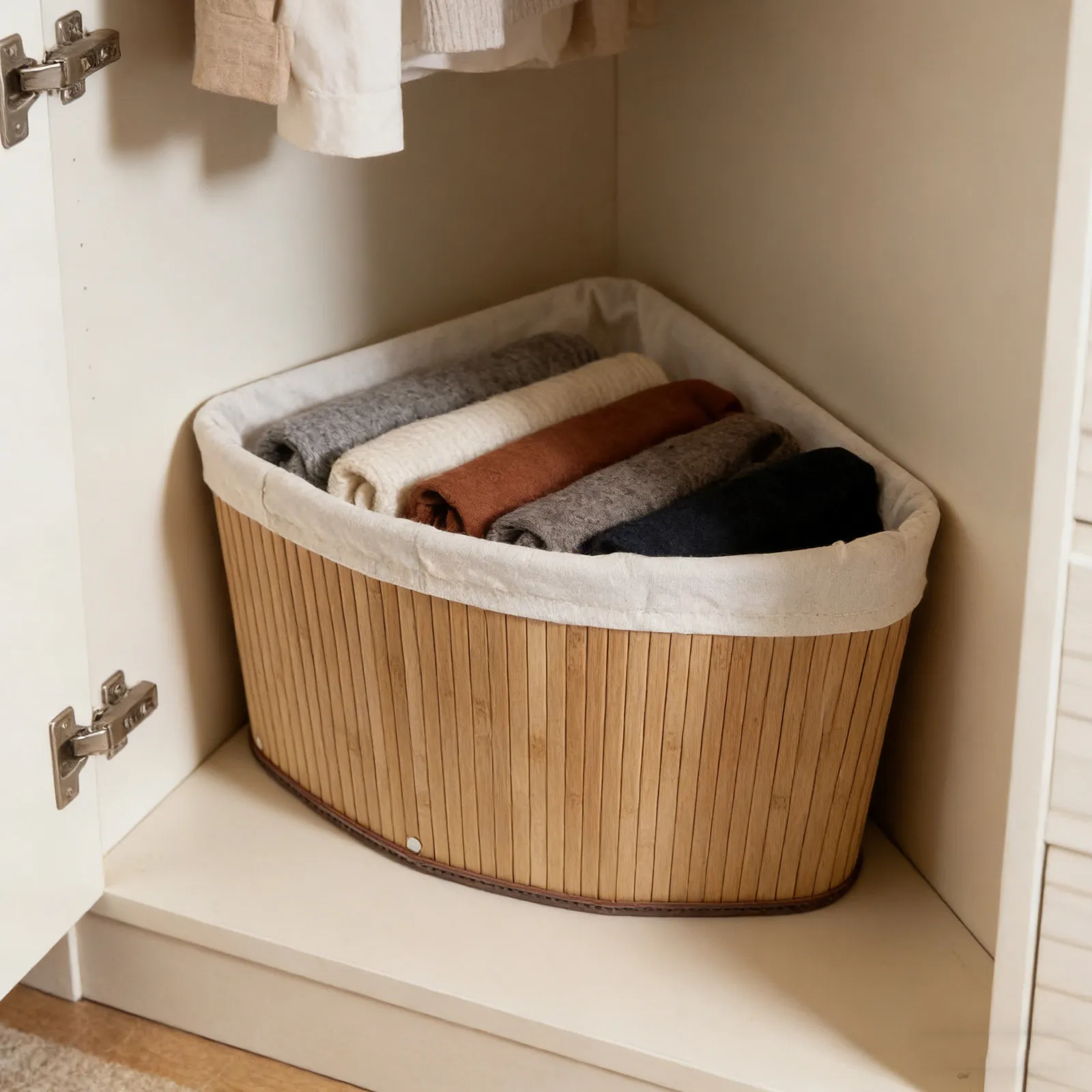 Corner Storage Basket Bamboo Woven Organizer 11.4x8. Shelf Organizer Bin Closet Bathroom Pantry Storage
Corner Storage Basket Bamboo Woven Organizer 11.4x8. Shelf Organizer Bin Closet Bathroom Pantry Storage