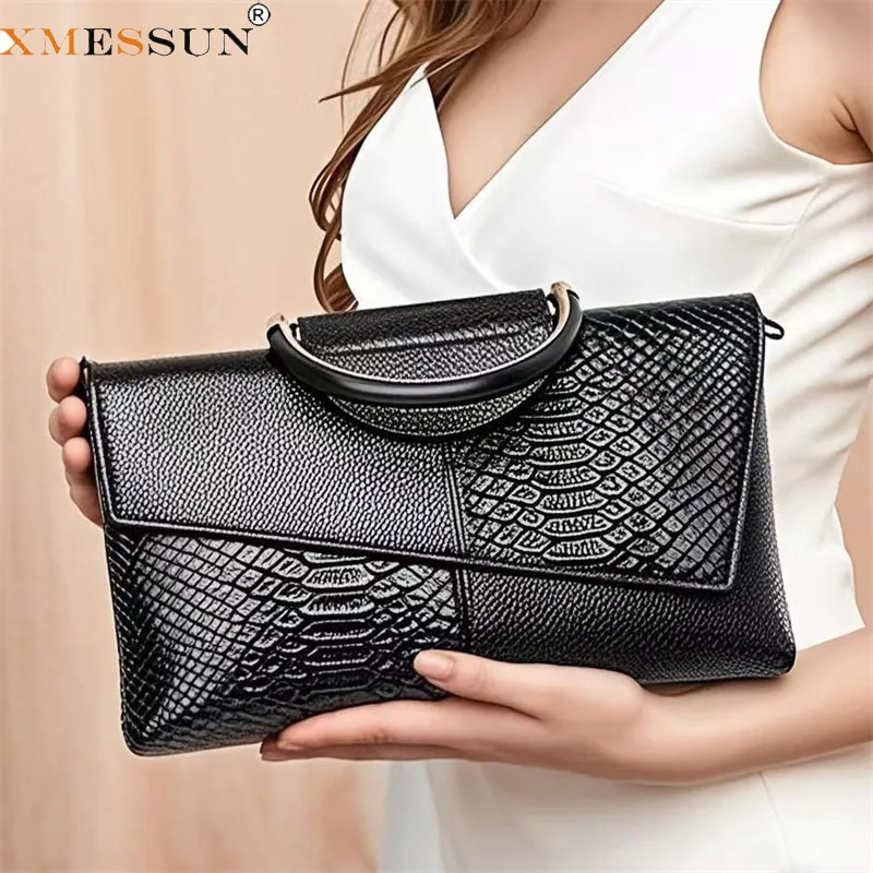 XMESSUN New Trendy Soft Leather Clutch Bag for Women,Fashion Design Crocodile Pattern Female Casual Shoulder Crossbody Bag
XMESSUN New Trendy Soft Leather Clutch Bag for Women,Fashion Design Crocodile Pattern Female Casual Shoulder Crossbody Bag