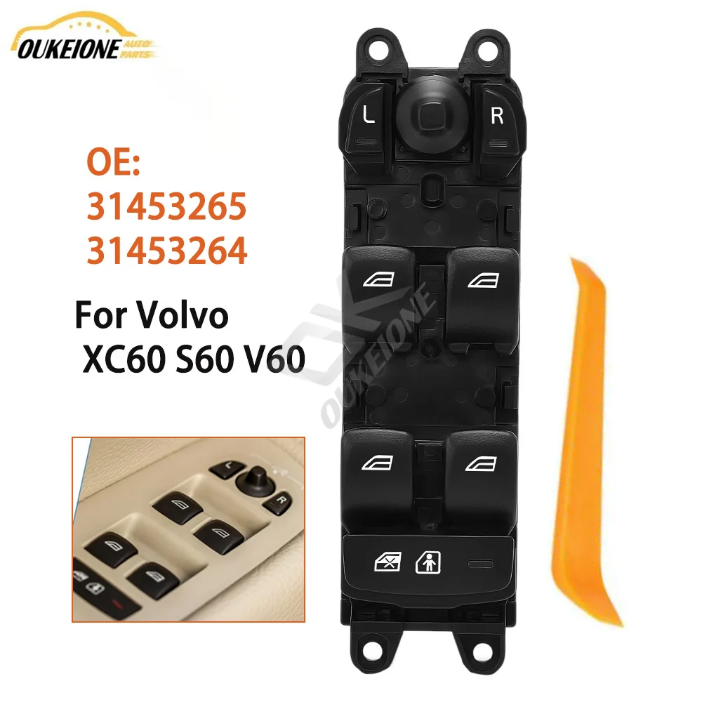 31453265 31453264 for Volvo XC60 2014-2017 S60 2014-2018 V60 2015-2018 Front Left Power Window Control Switch Lifter Button
31453265 31453264 for Volvo XC60 2014-2017 S60 2014-2018 V60 2015-2018 Front Left Power Window Control Switch Lifter Button