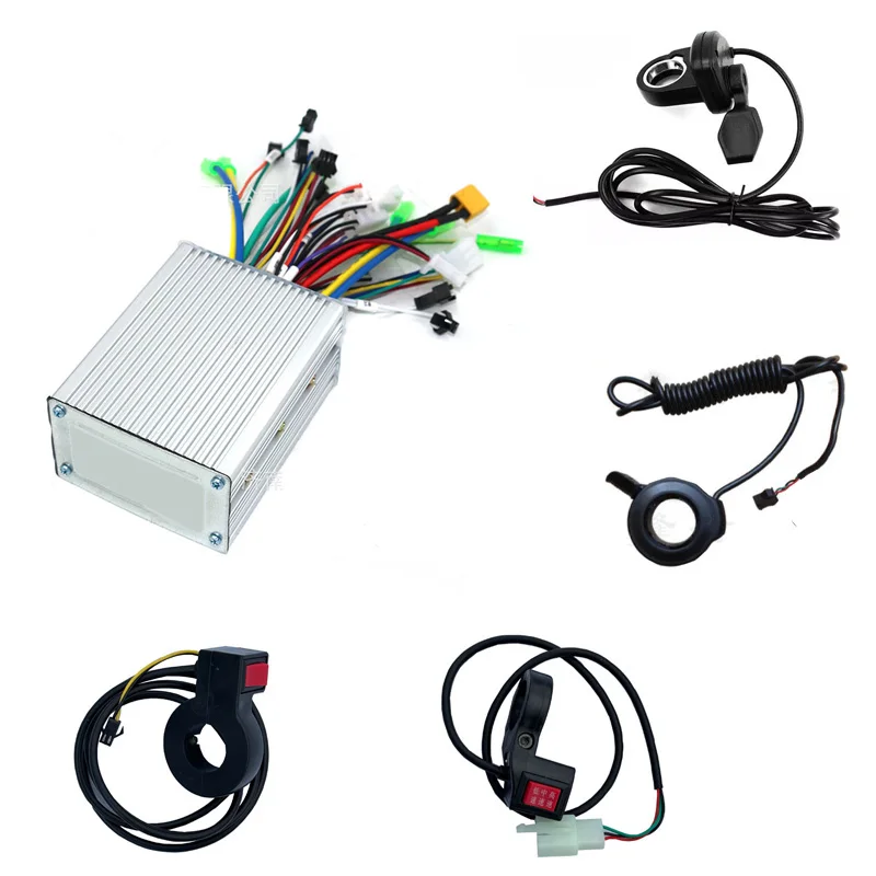 Dual Drive Brushless Controller Kits 36V-72V 250W-1500W BLDC Motor Driver Reverse Switch Brakes Speed Throttle for Two Motors
Dual Drive Brushless Controller Kits 36V-72V 250W-1500W BLDC Motor Driver Reverse Switch Brakes Speed Throttle for Two Motors