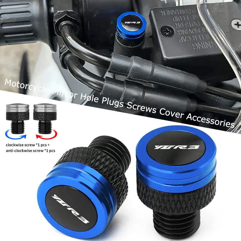 NEW Fit For Yamaha YZFR3 YZF R3 YZF-R3 2015-2025 Motorcycle CNC M10*1.25 Aluminum Screws Bolts Mirror Hole Plugs Cap Accessories
NEW Fit For Yamaha YZFR3 YZF R3 YZF-R3 2015-2025 Motorcycle CNC M10*1.25 Aluminum Screws Bolts Mirror Hole Plugs Cap Accessories