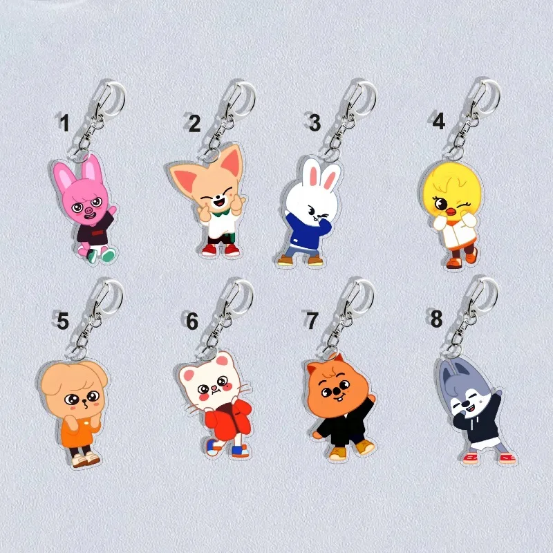 Cute Skzoo keychain StrayKids acrylic keychain accessories charter pendant keychain, pendant couple gift peripheral gift
Cute Skzoo keychain StrayKids acrylic keychain accessories charter pendant keychain, pendant couple gift peripheral gift