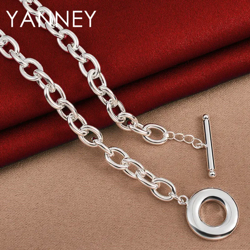925 Sterling Silver 18 Inches Simple Fine TO Chain Necklace For Women Hip Hop Men Fashion Wedding Gifts Jewelry Party
925 Sterling Silver 18 Inches Simple Fine TO Chain Necklace For Women Hip Hop Men Fashion Wedding Gifts Jewelry Party