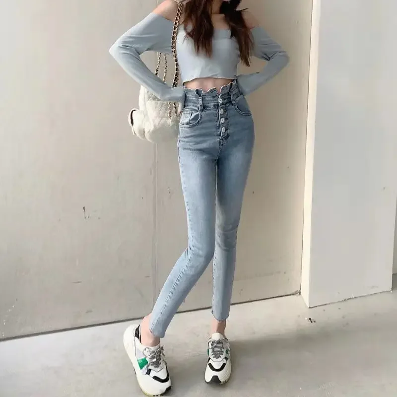 Female Cowboy Pants Pencil High Waist Women's Jeans Korean Popular Clothes Pant Grunge Y2k Top Selling Luxury Designer Trousers
Female Cowboy Pants Pencil High Waist Women's Jeans Korean Popular Clothes Pant Grunge Y2k Top Selling Luxury Designer Trousers