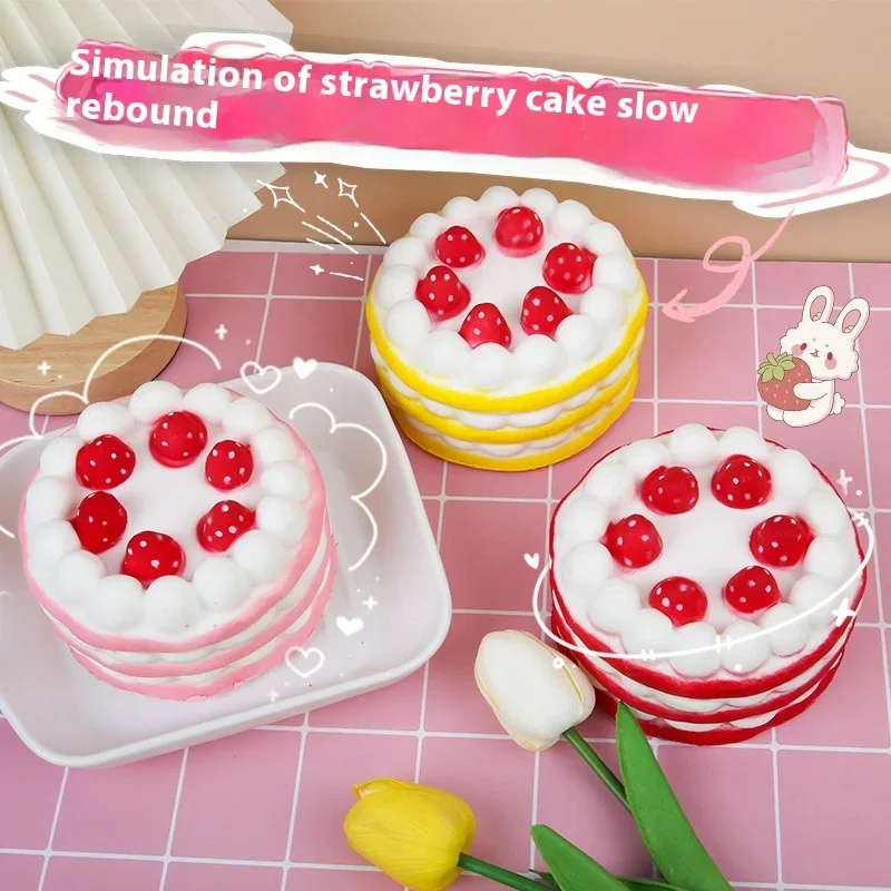 New Big Strawberry Cake Kneading Happy Stress Relief Toy Simulation Mousse Slow Rebound Food Game Model Props Toy Press
New Big Strawberry Cake Kneading Happy Stress Relief Toy Simulation Mousse Slow Rebound Food Game Model Props Toy Press