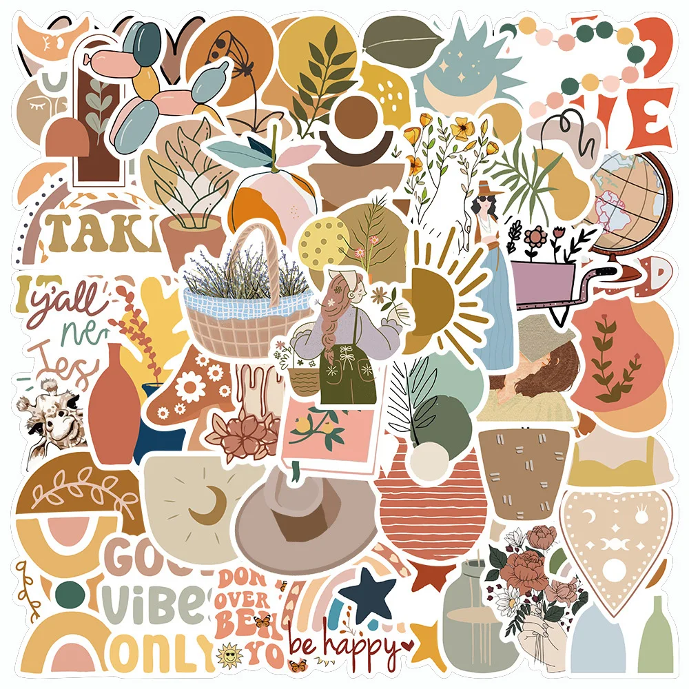 10/30/50/100pcs Vintage Bohemian Artsy Stickers Aesthetic Decals DIY Laptop Guitar Luggage Car Vinyl Cute Boho Sticker Kids Toys
10/30/50/100pcs Vintage Bohemian Artsy Stickers Aesthetic Decals DIY Laptop Guitar Luggage Car Vinyl Cute Boho Sticker Kids Toys