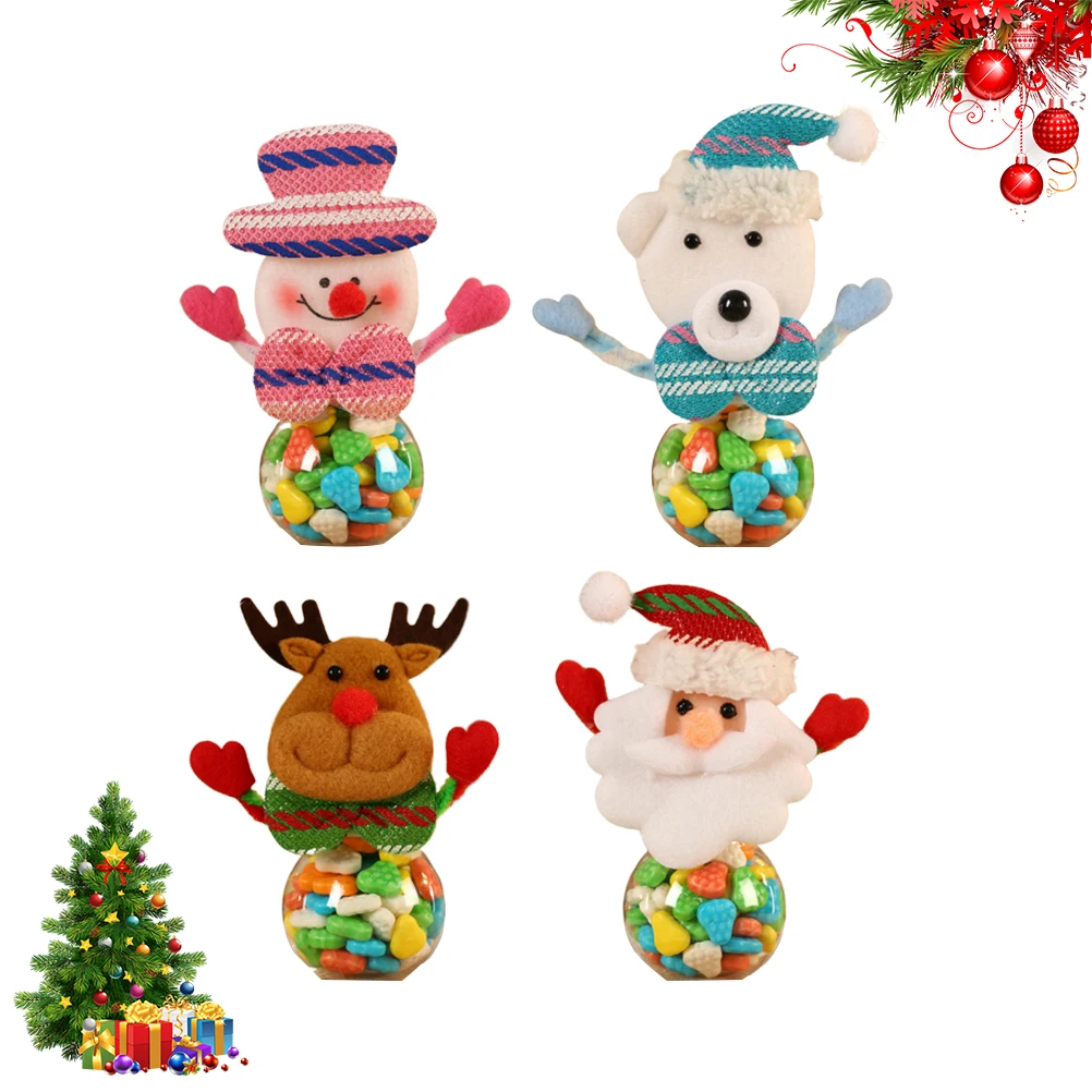4Pcs Candy Jar Christmas Ornament Food Storage Desktop Jars Xmas Gift Small Size Holiday Decor Home Accessories Packaging Box
4Pcs Candy Jar Christmas Ornament Food Storage Desktop Jars Xmas Gift Small Size Holiday Decor Home Accessories Packaging Box
