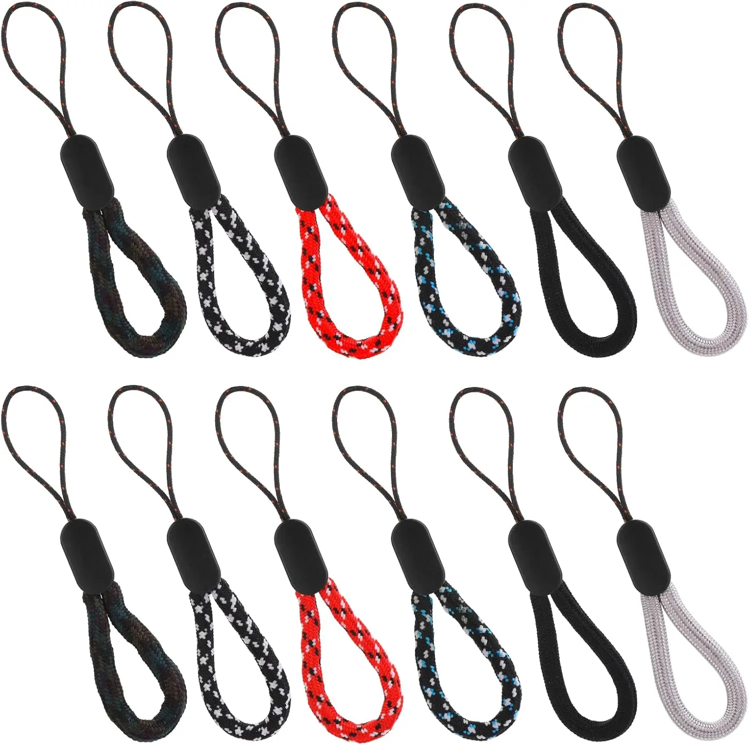 12 Pcs Adjustable Finger Hand Wrist Straps, Portable Short Lanyard, Nylon Assorted Colors for Phone Keys Camera USB Drives Earphone, 4.72inch
12 Pcs Adjustable Finger Hand Wrist Straps, Portable Short Lanyard, Nylon Assorted Colors for Phone Keys Camera USB Drives Earphone, 4.72inch