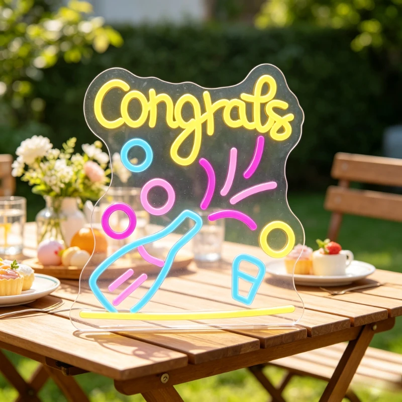 Congrats Neon Sign LED USB Dimmable Night Light for Party Wedding Graduation Celebration New Baby Shower Cake Table Decoration
Congrats Neon Sign LED USB Dimmable Night Light for Party Wedding Graduation Celebration New Baby Shower Cake Table Decoration