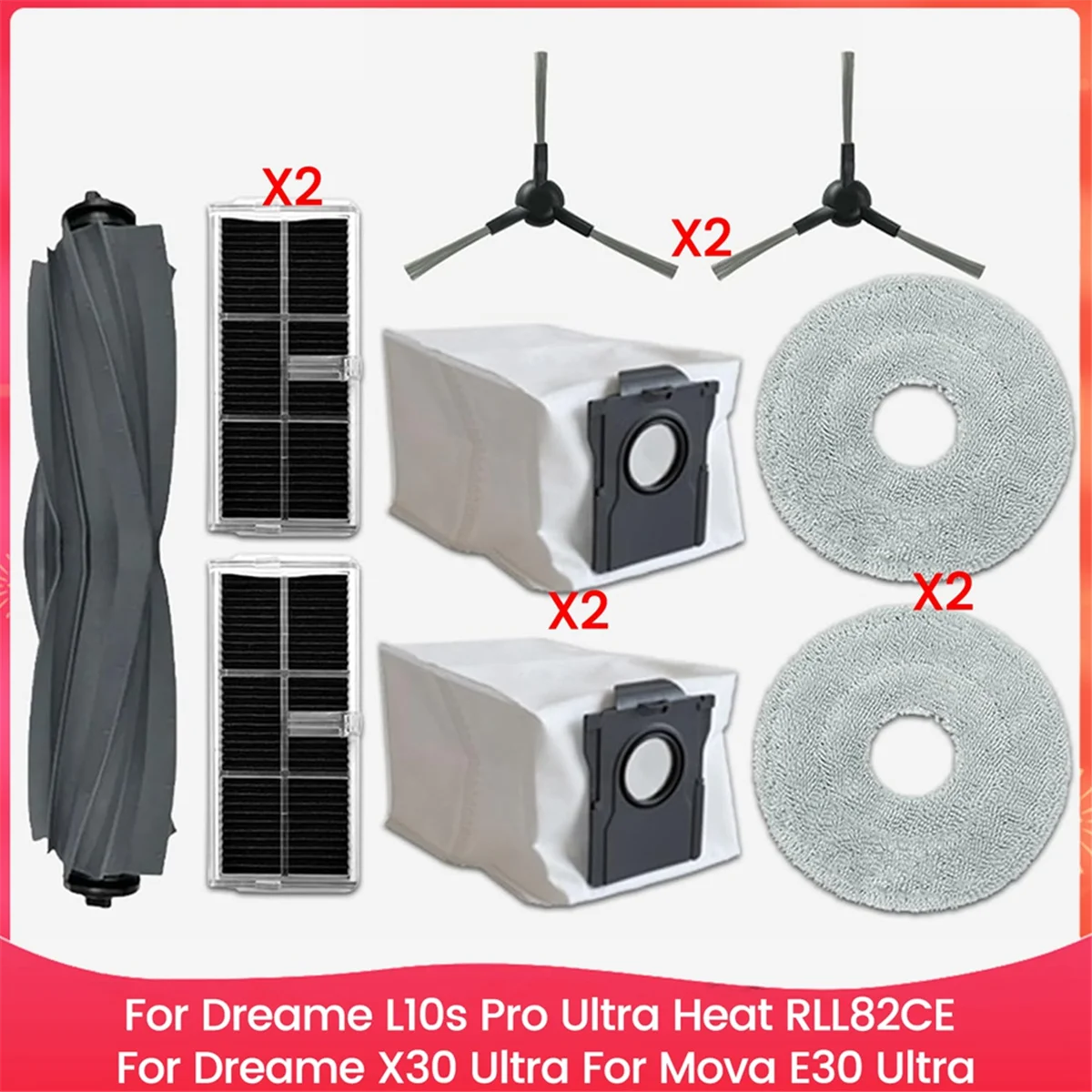 Розничная торговля! Комплект аксессуаров для Dreame L10s Pro Ultra Heat RLL82CE, для Dreame X30 Ultra, для деталей пылесоса Mova E30 Ultra
Розничная торговля! Комплект аксессуаров для Dreame L10s Pro Ultra Heat RLL82CE, для Dreame X30 Ultra, для деталей пылесоса Mova E30 Ultra