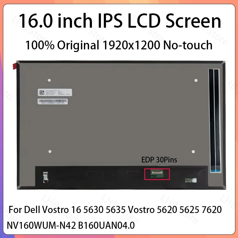 16-дюймовый ЖК-экран для ноутбука NV160WUM-N42 B160UAN04.0 для Dell Vostro 16 5630 5635 Vostro 5620 5625 7620, матричная панель дисплея без сенсорного экрана
16-дюймовый ЖК-экран для ноутбука NV160WUM-N42 B160UAN04.0 для Dell Vostro 16 5630 5635 Vostro 5620 5625 7620, матричная панель дисплея без сенсорного экрана