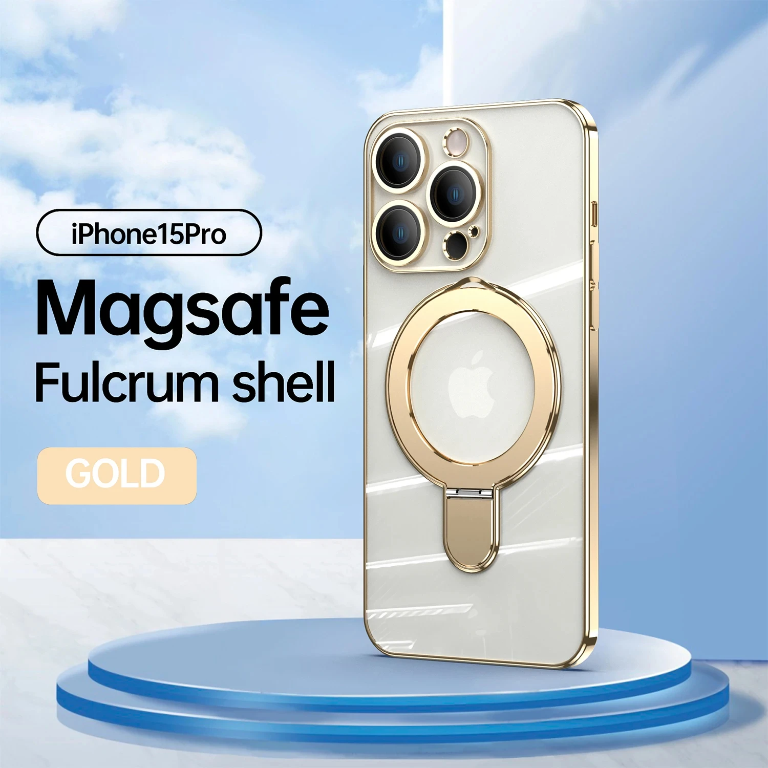 For iPhone 15 14 13 12 Pro Max Magnetic Wireless Charging Spring Bracket Electroplated TPU Frame Transparent Back Case Cover
For iPhone 15 14 13 12 Pro Max Magnetic Wireless Charging Spring Bracket Electroplated TPU Frame Transparent Back Case Cover