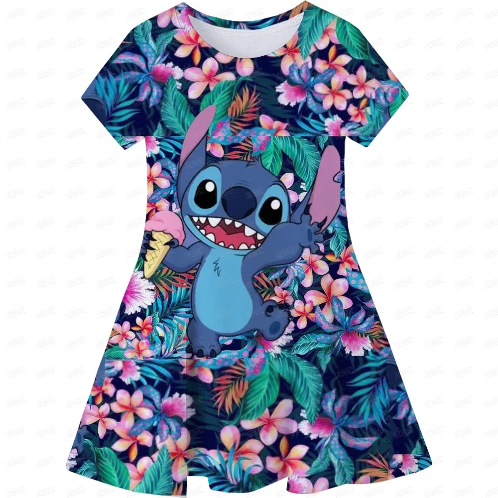 Girls' Summer Dress, Stitch Dress, MINISO Children's Round-neck Short-sleeved Princess Dress, Festival Party Performance Costume
Girls' Summer Dress, Stitch Dress, MINISO Children's Round-neck Short-sleeved Princess Dress, Festival Party Performance Costume