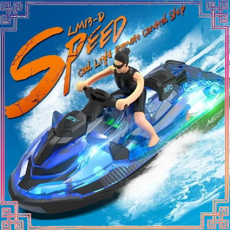 LM13-D Электрический моторный катер с дистанционным управлением, частота 2,4G, прозрачный корпус, радиоуправляемая скоростная катер, детская игрушка для водных видов спорта 
LM13-D Электрический моторный катер с дистанционным управлением, частота 2,4G, прозрачный корпус, радиоуправляемая скоростная катер, детская игрушка для водных видов спорта