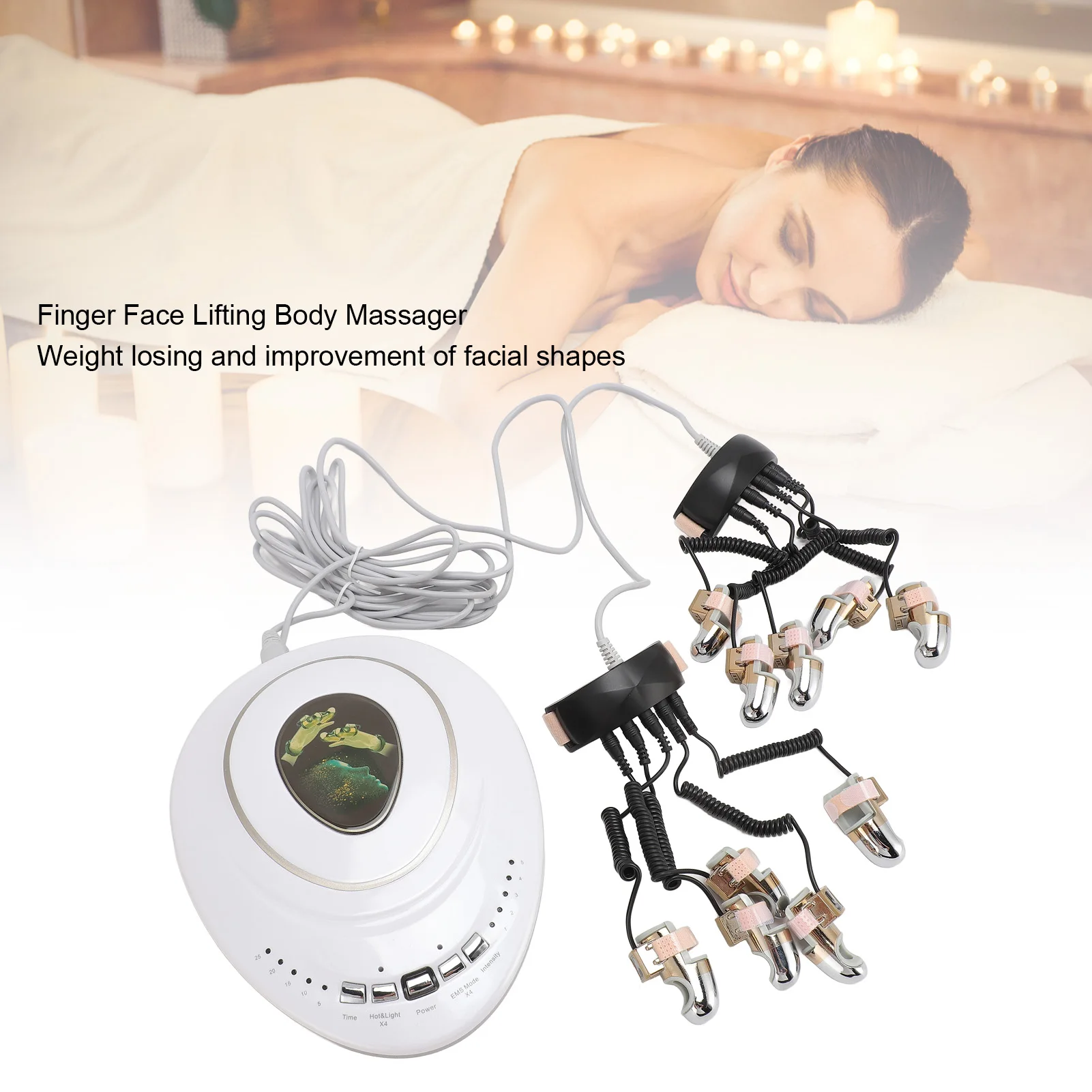 Face Lifting Beauty Machine 100‑240V Portable Micro Current Body Scraping Massager Golden Finger Body Beauty Massager
Face Lifting Beauty Machine 100‑240V Portable Micro Current Body Scraping Massager Golden Finger Body Beauty Massager