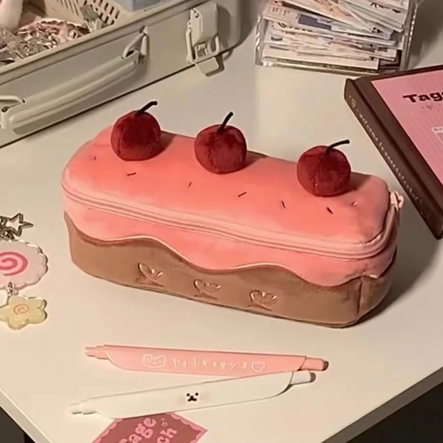 Cherry Cake Makeup Bag, Cute Girl Christmas Gift Storage Bag Beauty Versatile Student Large Capacity Stationery Box Pencil Case
Cherry Cake Makeup Bag, Cute Girl Christmas Gift Storage Bag Beauty Versatile Student Large Capacity Stationery Box Pencil Case