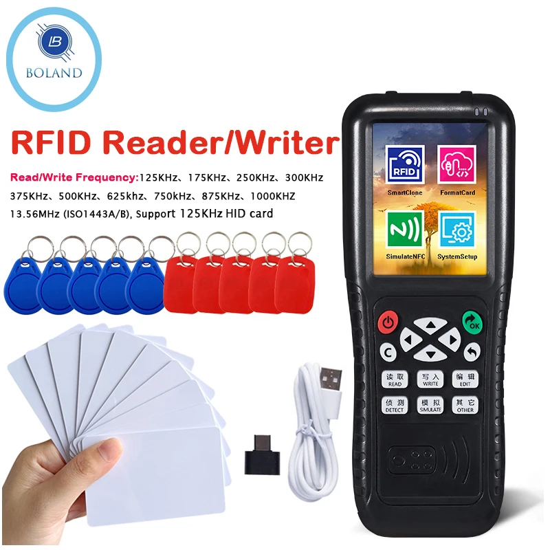 X100 RFID Copier 125KHz 13.56MHz ID IC NFC Full Decode Smart Duplicator Reader Writer USB Port Access Card Programmer Encrypted
X100 RFID Copier 125KHz 13.56MHz ID IC NFC Full Decode Smart Duplicator Reader Writer USB Port Access Card Programmer Encrypted