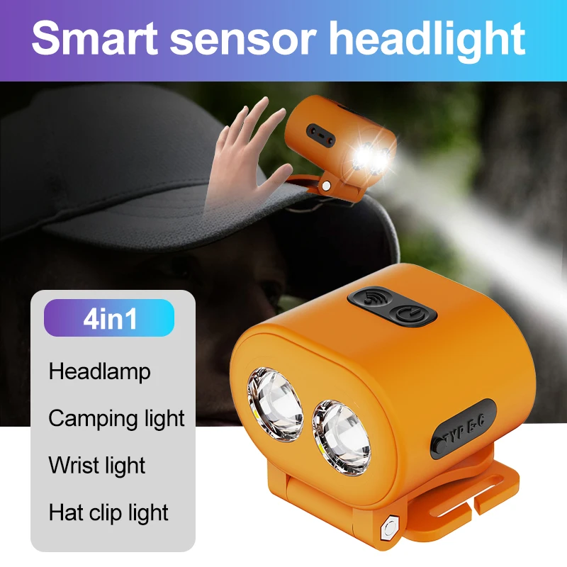 Mini Hat Clip Camp Light Portable Wrist Light Charging USB C Outdoor Waterproof Flashlight Magnetic Sensor Headlight Camping
Mini Hat Clip Camp Light Portable Wrist Light Charging USB C Outdoor Waterproof Flashlight Magnetic Sensor Headlight Camping