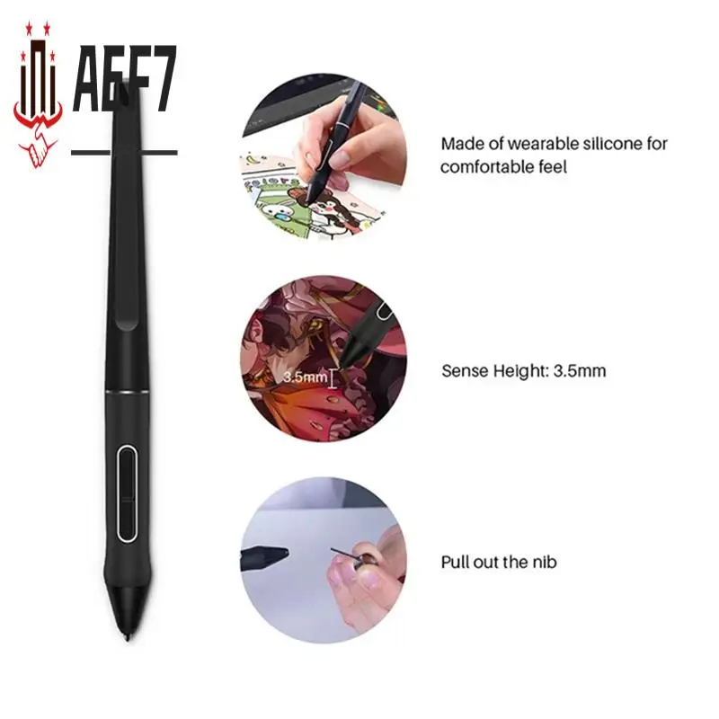 AEF7-PW517 Digital Pen Ergonomic Touch Stylus Tablet Drawing Pen For HUION Kamvas13 22 12 GS1562/GS1161/GS2201/GT2202 GS1331
AEF7-PW517 Digital Pen Ergonomic Touch Stylus Tablet Drawing Pen For HUION Kamvas13 22 12 GS1562/GS1161/GS2201/GT2202 GS1331