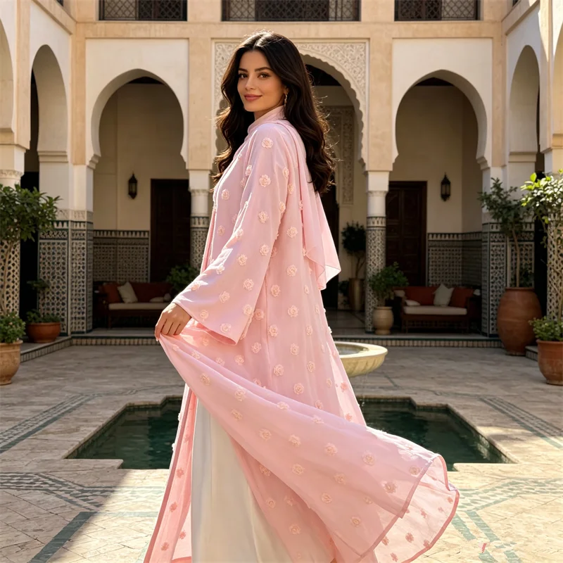 Muslim Women Flower Kimono Cardigan Hijab Dress Set Dubai Abaya Turkey Kaftan Kebaya Caftan Marocain Femme Robe Islam Jalabiya
Muslim Women Flower Kimono Cardigan Hijab Dress Set Dubai Abaya Turkey Kaftan Kebaya Caftan Marocain Femme Robe Islam Jalabiya