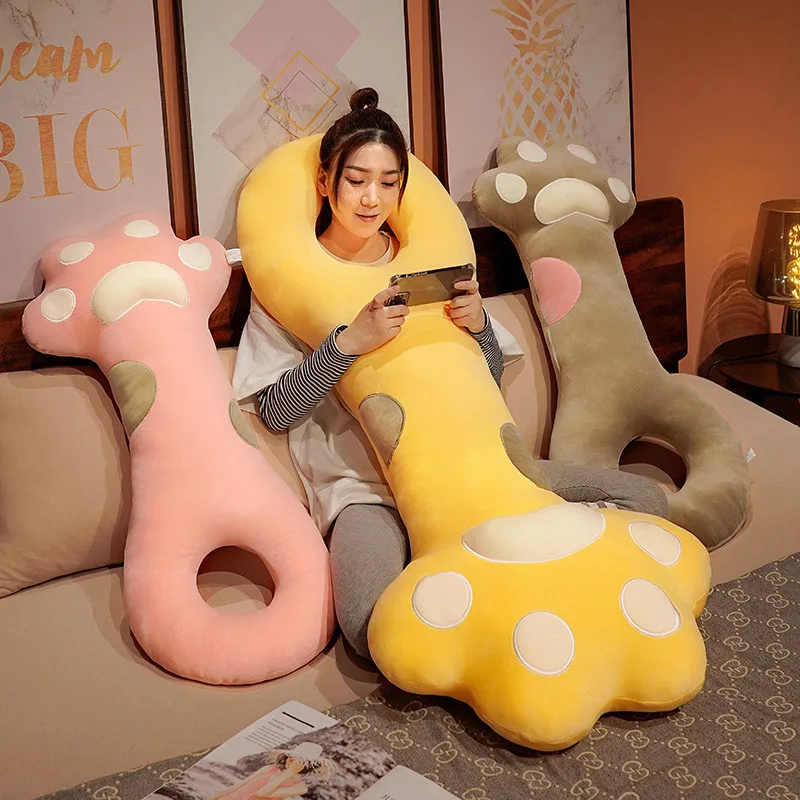 Cute cat claw throw pillow pink cartoon large neck protection sleeping leg long strip
Cute cat claw throw pillow pink cartoon large neck protection sleeping leg long strip